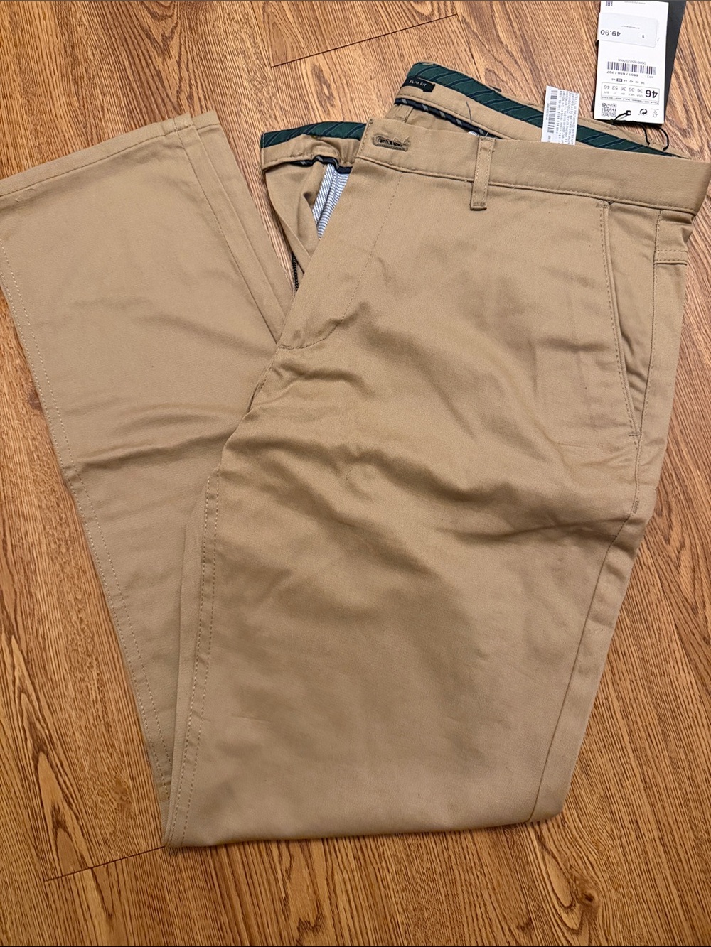 Zara Men's Tan Slim Chinos